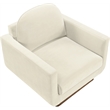 Meridian Furniture Diviento Cream Velvet Performance Fabric Accent Chair