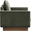 Meridian Furniture Diviento Green Velvet Performance Fabric Accent Chair