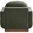 Meridian Furniture Diviento Green Velvet Performance Fabric Accent Chair
