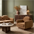 Meridian Furniture Diviento Saddle Velvet Performance Fabric Accent Chair