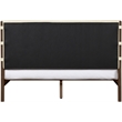 Meridian Furniture Arielle Cream Vegan Leather Upholstered Full Bed