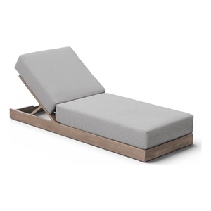 Meridian Furniture Solace Grey Performance Fabric Patio Lounge Chair