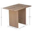 Meridian Furniture Solace Natural Acacia Wood Outdoor Patio Bar Table