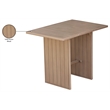 Meridian Furniture Solace Natural Acacia Wood Outdoor Patio Bar Table