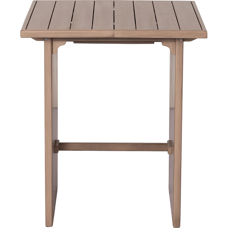 Meridian Furniture Solace Natural Acacia Wood Outdoor Patio Bar Table