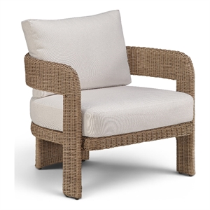 Meridian Furniture Sandbay Beige Water Resist Fabric Patio Accent Chair
