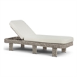 Meridian Furniture Sandbay Cream Water Resist Fabric Patio Lounge Chair