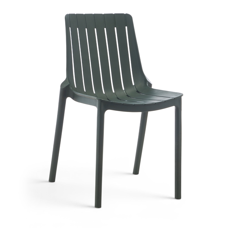 Meridian Furniture Marilla Green Polypropylene Patio Dining Chair (Set of 4)