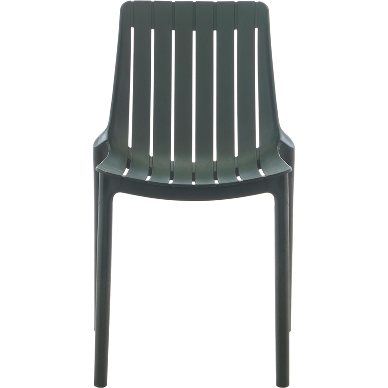 Meridian Furniture Marilla Green Polypropylene Patio Dining Chair (Set of 4)