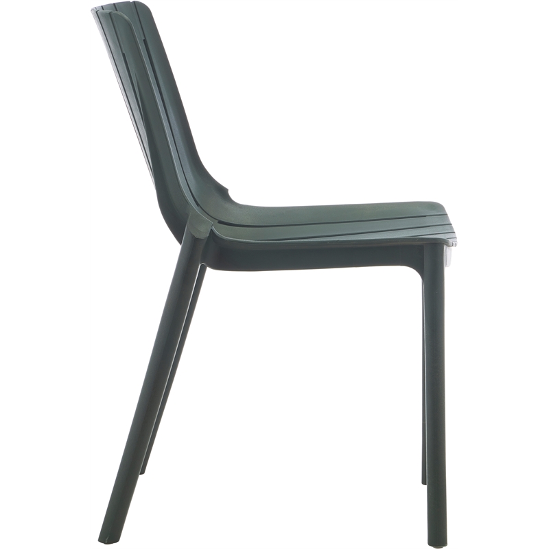 Meridian Furniture Marilla Green Polypropylene Patio Dining Chair (Set of 4)