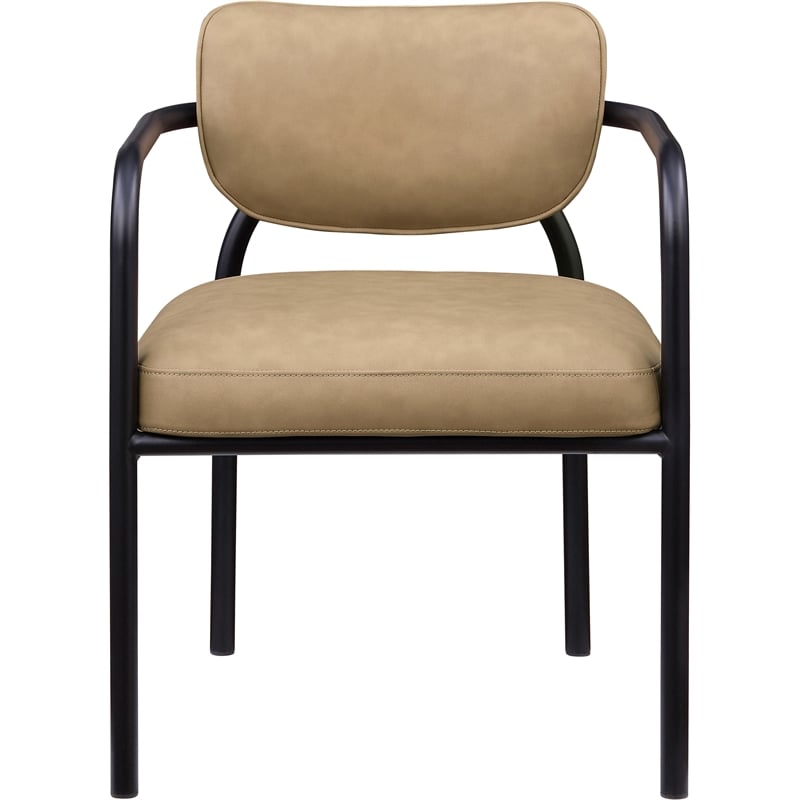 Meridian Furniture Serava Tan Vegan Leather Dining Chair (Set of 2)