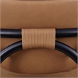 Meridian Furniture Serava Cognac Vegan Leather Upholstered Counter Stool