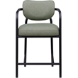Meridian Furniture Serava Green Vegan Leather Upholstered Counter Stool