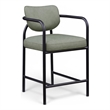 Meridian Furniture Serava Green Vegan Leather Upholstered Counter Stool