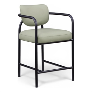 Meridian Furniture Serava Mint Vegan Leather Upholstered Counter Stool