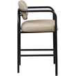 Meridian Furniture Serava Beige Vegan Leather Upholstered Bar Stool