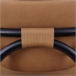 Meridian Furniture Serava Cognac Vegan Leather Upholstered Bar Stool