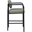 Meridian Furniture Serava Green Vegan Leather Upholstered Bar Stool