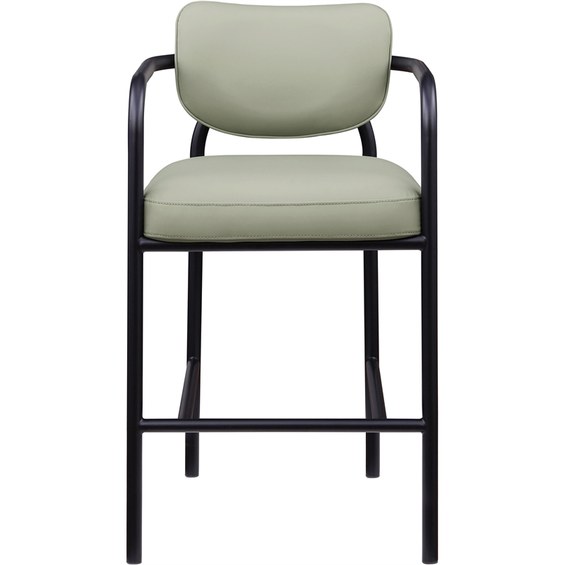 Meridian Furniture Serava Mint Vegan Leather Upholstered Bar Stool