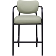 Meridian Furniture Serava Mint Vegan Leather Upholstered Bar Stool