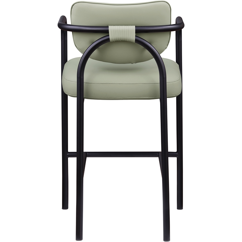 Meridian Furniture Serava Mint Vegan Leather Upholstered Bar Stool