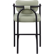 Meridian Furniture Serava Mint Vegan Leather Upholstered Bar Stool