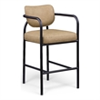 Meridian Furniture Serava Tan Vegan Leather Upholstered Bar Stool