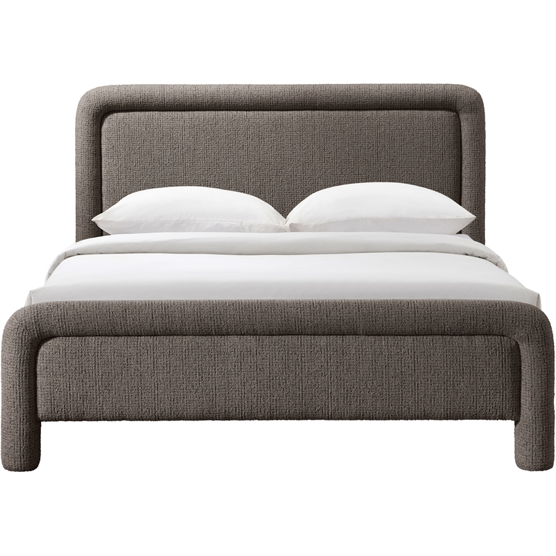 Meridian Furniture Baylor Brown Fabric With Interwoven Chenille Full Bed