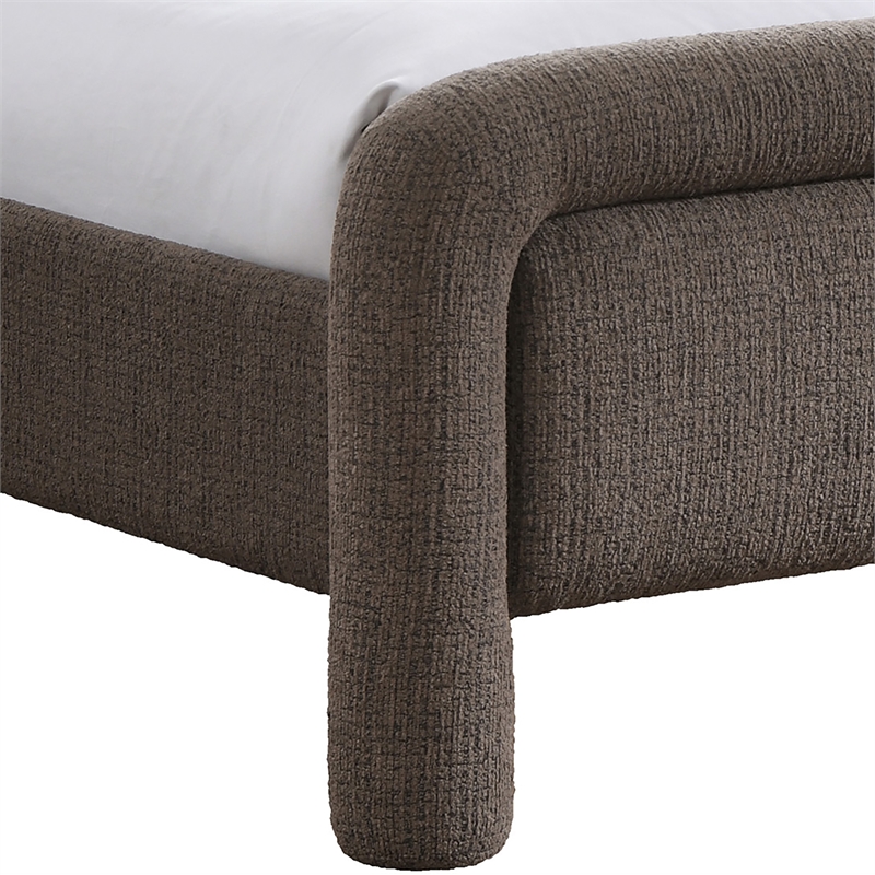 Meridian Furniture Baylor Brown Fabric With Interwoven Chenille Full Bed