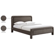 Meridian Furniture Baylor Brown Fabric With Interwoven Chenille Queen Bed