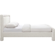 Meridian Furniture Baylor Cream Fabric With Interwoven Chenille King Bed