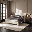 Meridian Furniture Baylor Cream Fabric With Interwoven Chenille Queen Bed