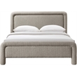 Meridian Furniture Baylor Taupe Fabric With Interwoven Chenille Full Bed