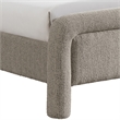 Meridian Furniture Baylor Taupe Fabric With Interwoven Chenille Full Bed