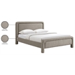 Meridian Furniture Baylor Taupe Fabric With Interwoven Chenille Full Bed
