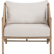 Meridian Furniture Coastline Beige Water Resistant Fabric Patio Accent Chair