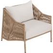 Meridian Furniture Coastline Beige Water Resistant Fabric Patio Accent Chair