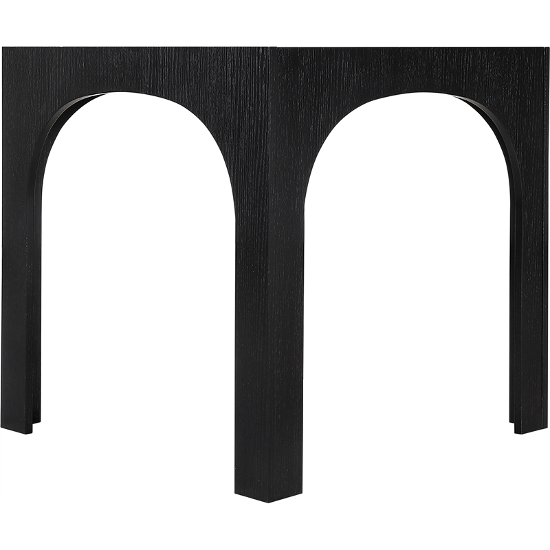 Meridian Furniture Waldorf Black Tempered Glass Top Counter Height Table