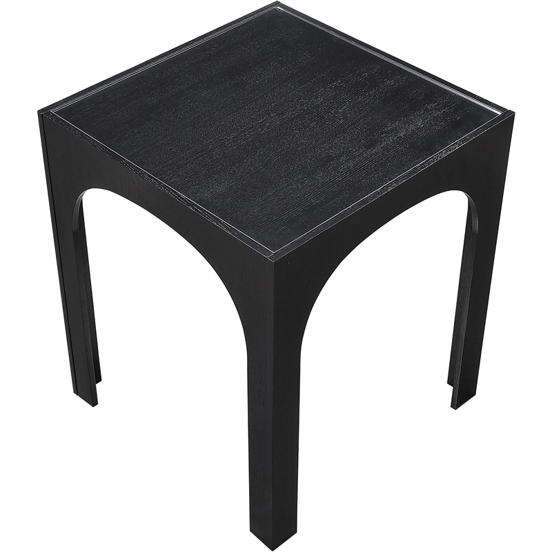 Meridian Furniture Waldorf Black Tempered Glass Top Bar Height Table