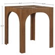 Meridian Furniture Waldorf Brown Tempered Glass Top Bar Height Table