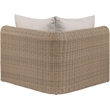 Meridian Furniture Seacrest Beige Water Resistant Fabric Patio Corner Chair