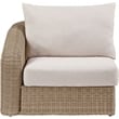Meridian Furniture Seacrest Beige Water Resistant Fabric Patio Left Arm Chair