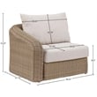 Meridian Furniture Seacrest Beige Water Resistant Fabric Patio Left Arm Chair