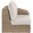 Meridian Furniture Seacrest Beige Water Resistant Fabric Patio Right Arm Chair