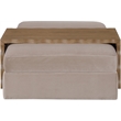Meridian Furniture Woodra Taupe Velvet Upholstered Coffee Table/Ottoman