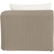 Meridian Furniture Seacrest Cream Water Resistant Fabric Patio Right Arm Chair