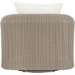 Meridian Furniture Seacrest Cream Water Resistant Fabric Patio Swivel Chair