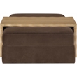 Meridian Furniture Woodra Brown Velvet Upholstered Coffee Table/Ottoman