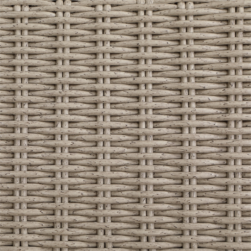 Meridian Furniture Seacrest Taupe Teak Wood And Wicker Patio Coffee Table