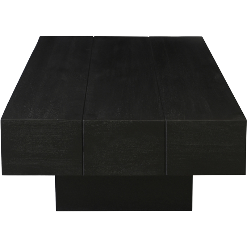 Meridian Furniture Plank Black Mango Wood Coffee Table